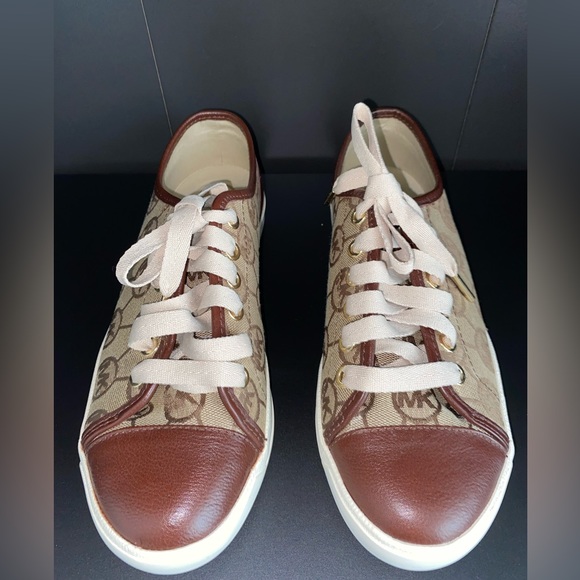 Michael Kors Monogram Sneakers - Picture 2 of 10